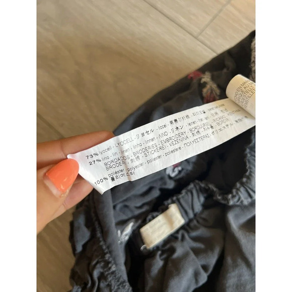 ZARA Girls Soft Collection Embroidered Ruffled Skirt Sz 11/12 - Picture 4 of 5